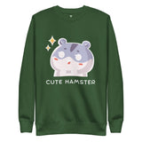 SORTYGO - Cute Hamster Women Premium Sweatshirt in Forest Green