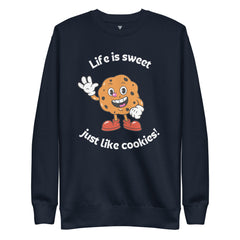 SORTYGO - Cookies Women Premium Sweatshirt in Navy Blazer