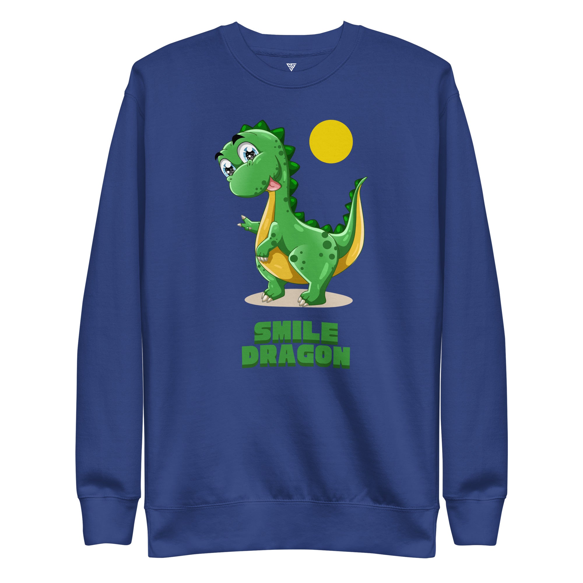 SORTYGO - Smile Dragon Women Premium Sweatshirt in Team Royal