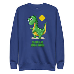 SORTYGO - Smile Dragon Women Premium Sweatshirt in Team Royal