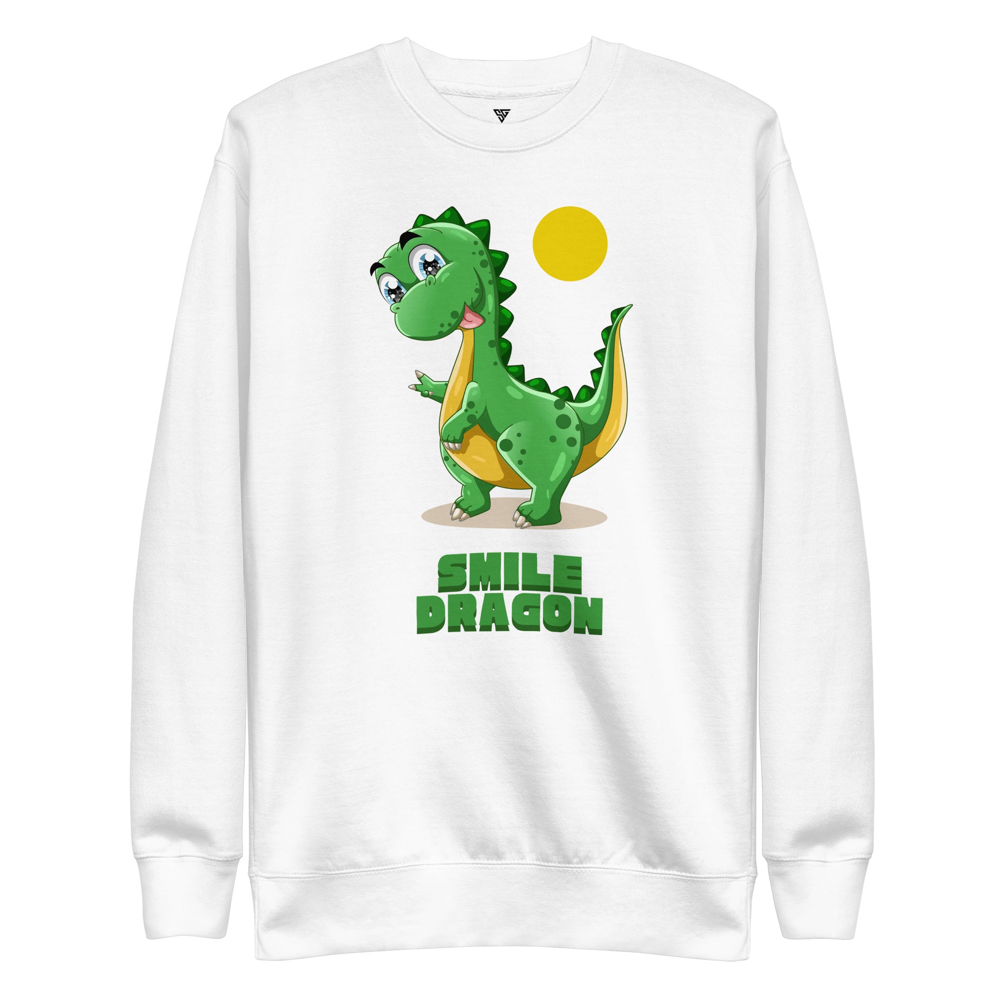SORTYGO - Smile Dragon Women Premium Sweatshirt in White