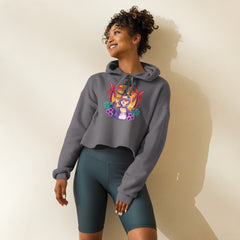 SORTYGO - Rocker Girl Cropped Hoodie in Storm