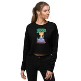 SORTYGO - Yoga Cat Cropped Sweatshirt in Black