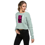 SORTYGO - Cityscape Couture Cropped Sweatshirt in Dusty Blue
