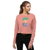 SORTYGO - Yoga Cat Cropped Sweatshirt in Mauve
