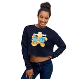 SORTYGO - The Cool Kids Cropped Sweatshirt in Navy